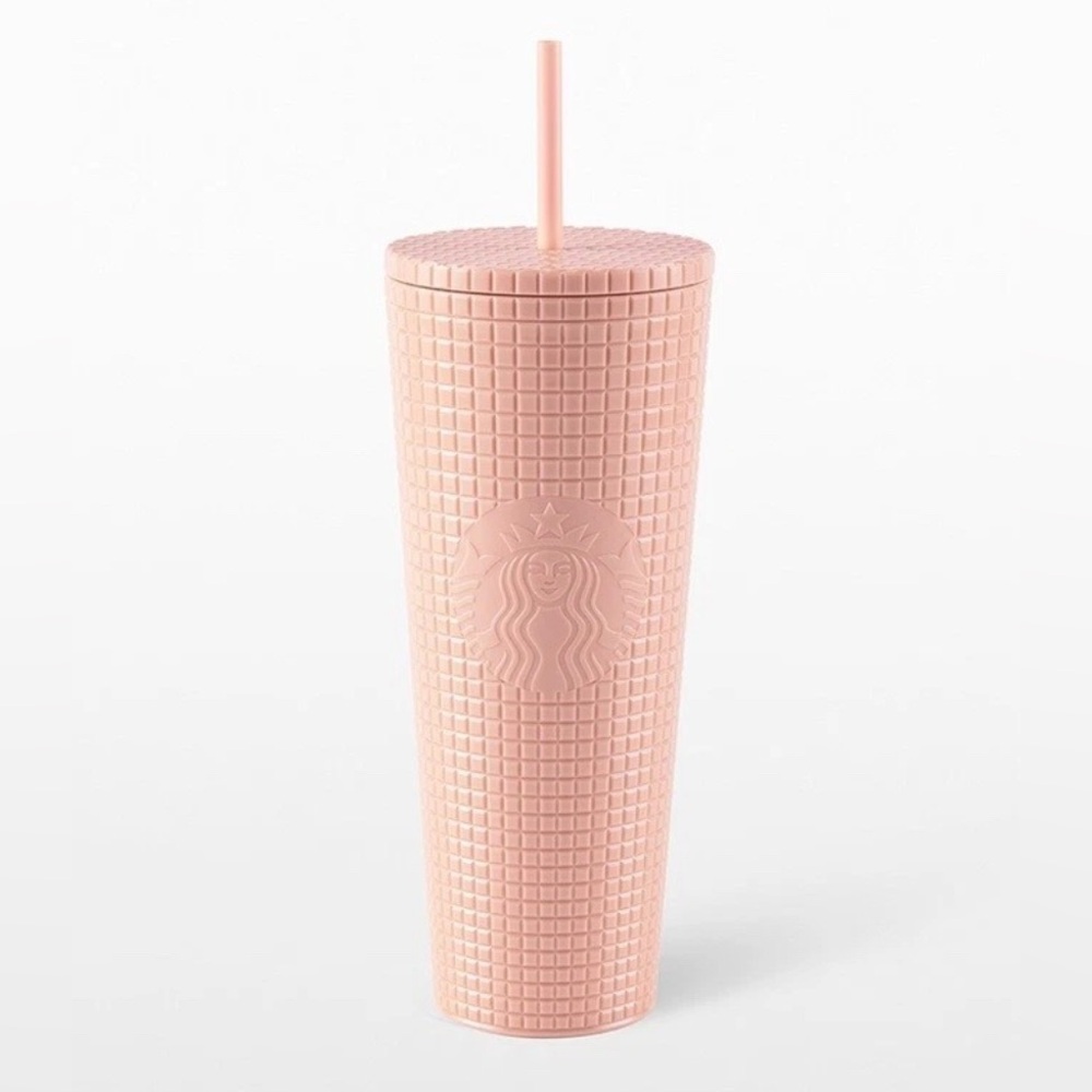 Starbucks Thailand 2022 Official Coral Lieber Cold Cup Pink Plastic Tumbler 24oz